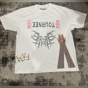 Cactus Jack by Travis Scott Metlife Tournee Tee 'Vintage White' XL men’s